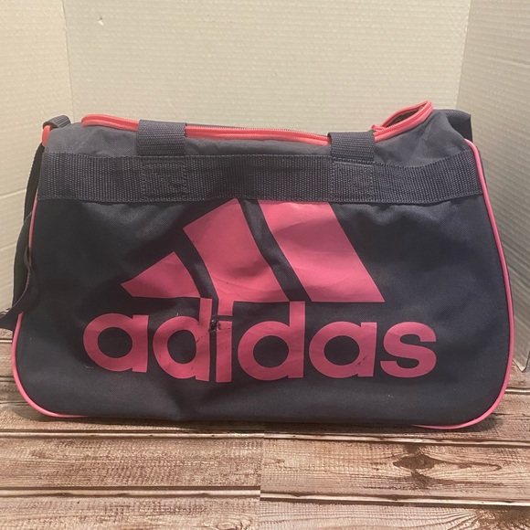 ADIDAS Diablo Small II Duffel Gym Bag Women Men Classic Black/Intense Pink. - Picture 1 of 6